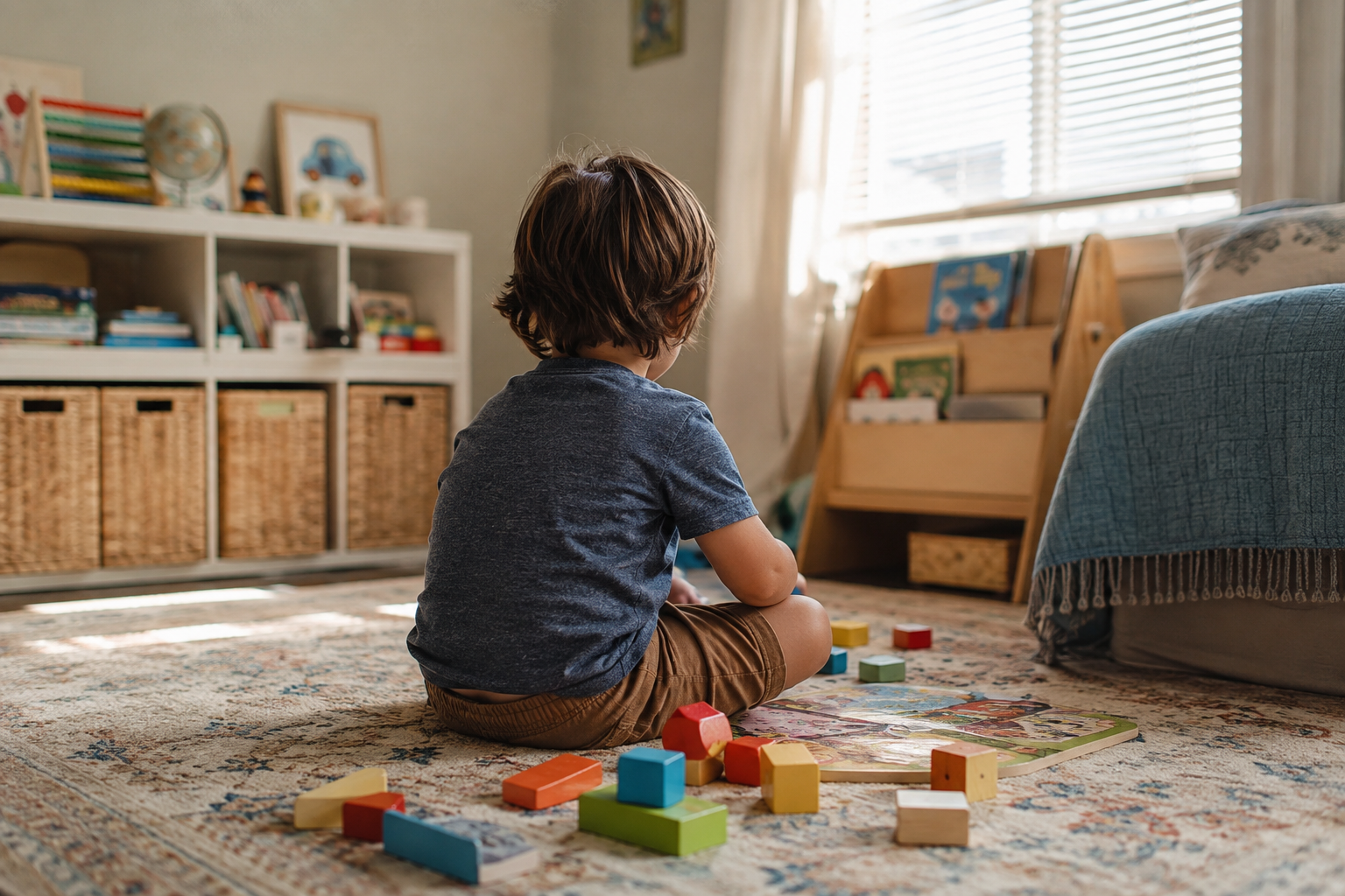 Toddler quiet time instead of nap on bed