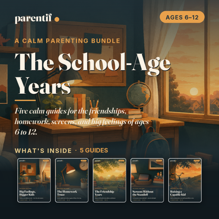 The School-Age Years bundle: 5 calm guides for ages 6–12