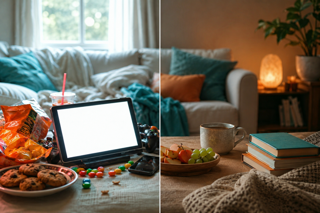 Comparison of what makes the toddler witching hour worse versus better