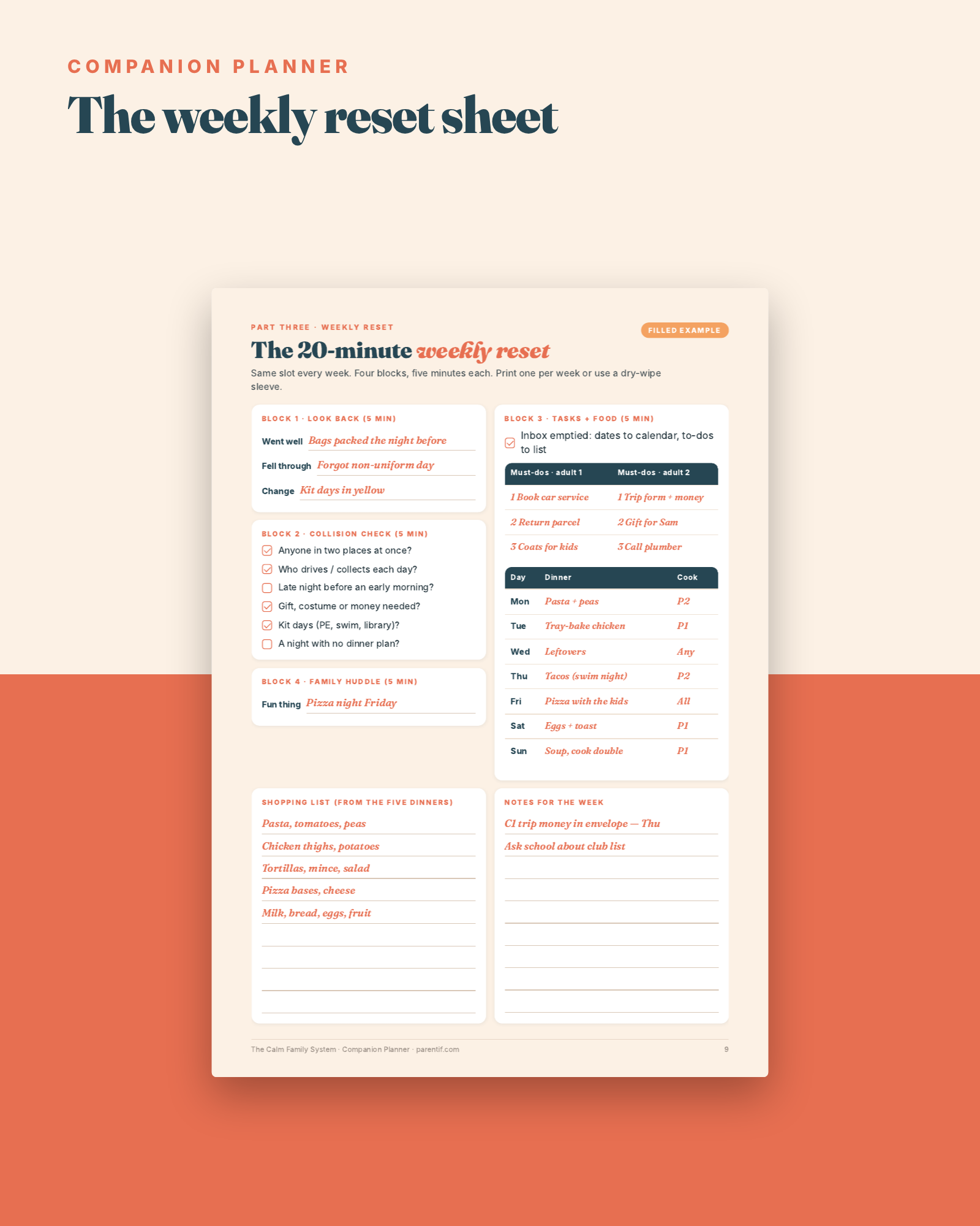 The Calm Family System — image 6