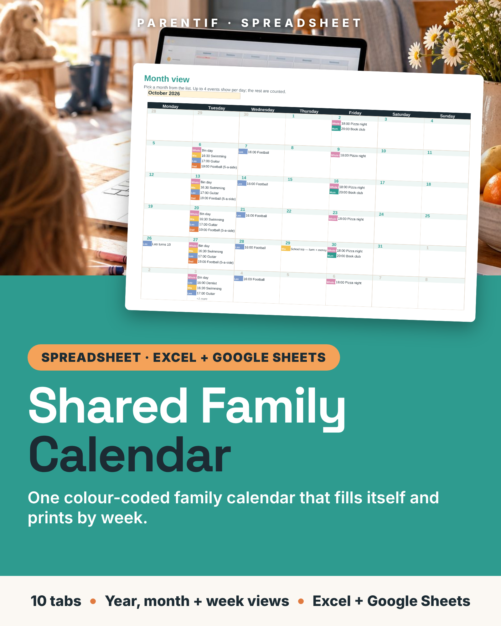 Shared Family Calendar — cover
