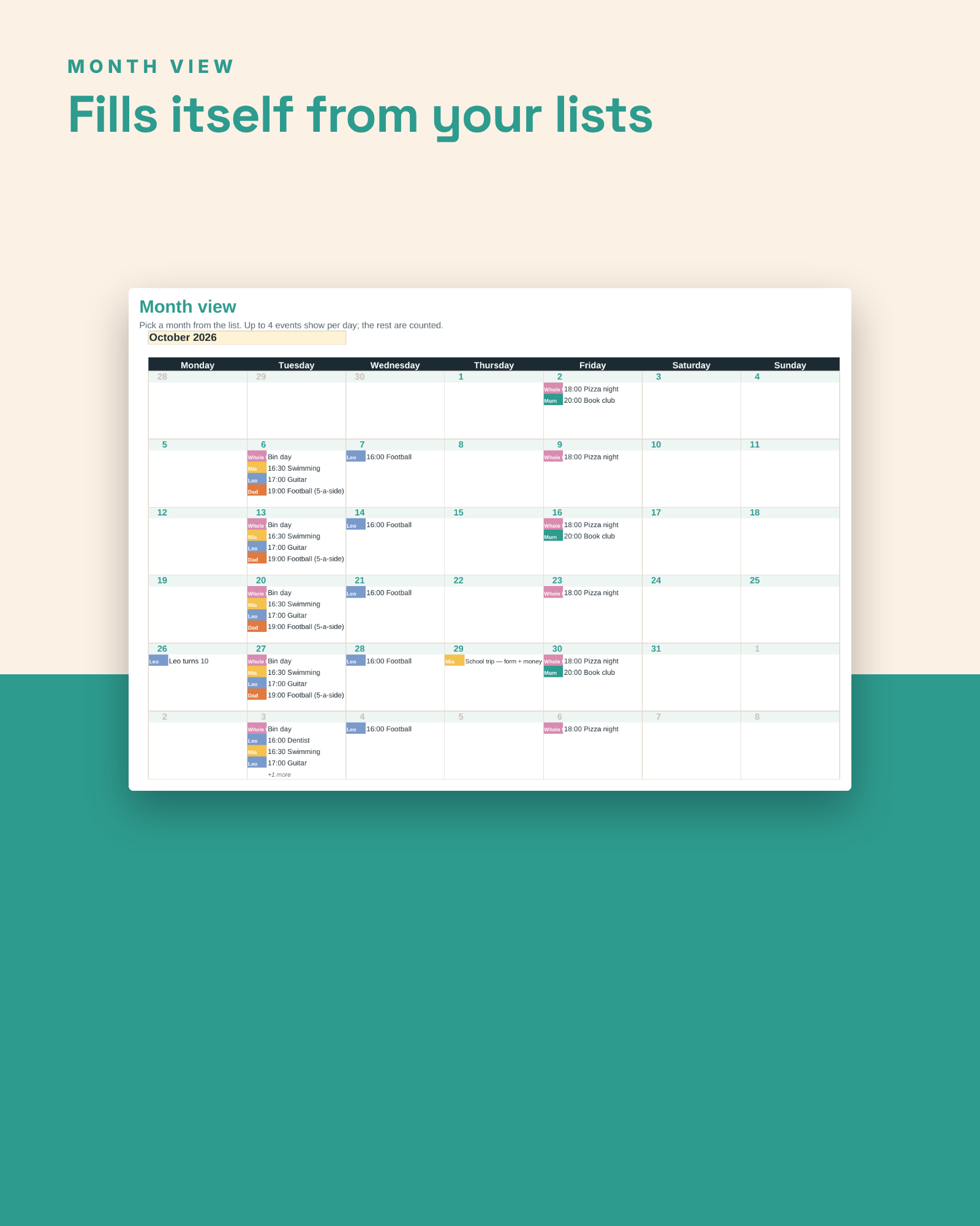 Shared Family Calendar — image 2