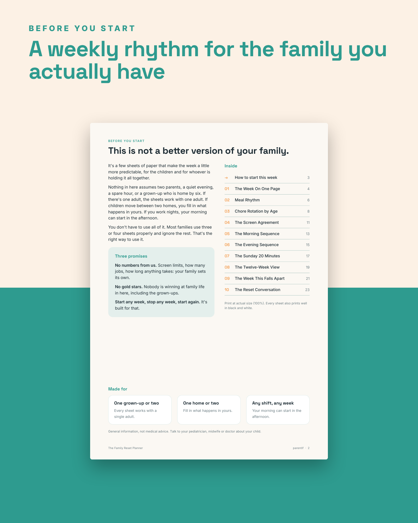 The Family Reset Planner — image 2