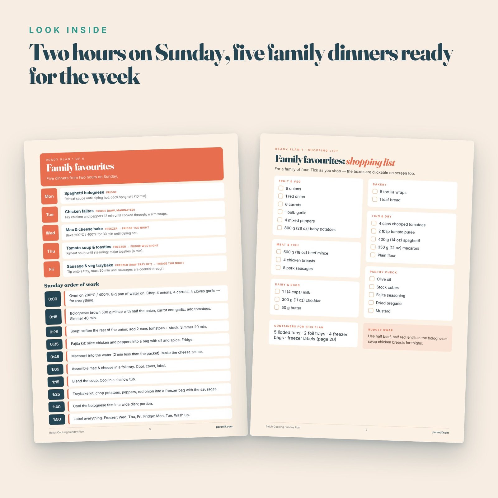 Batch Cooking Sunday Plan — image 3