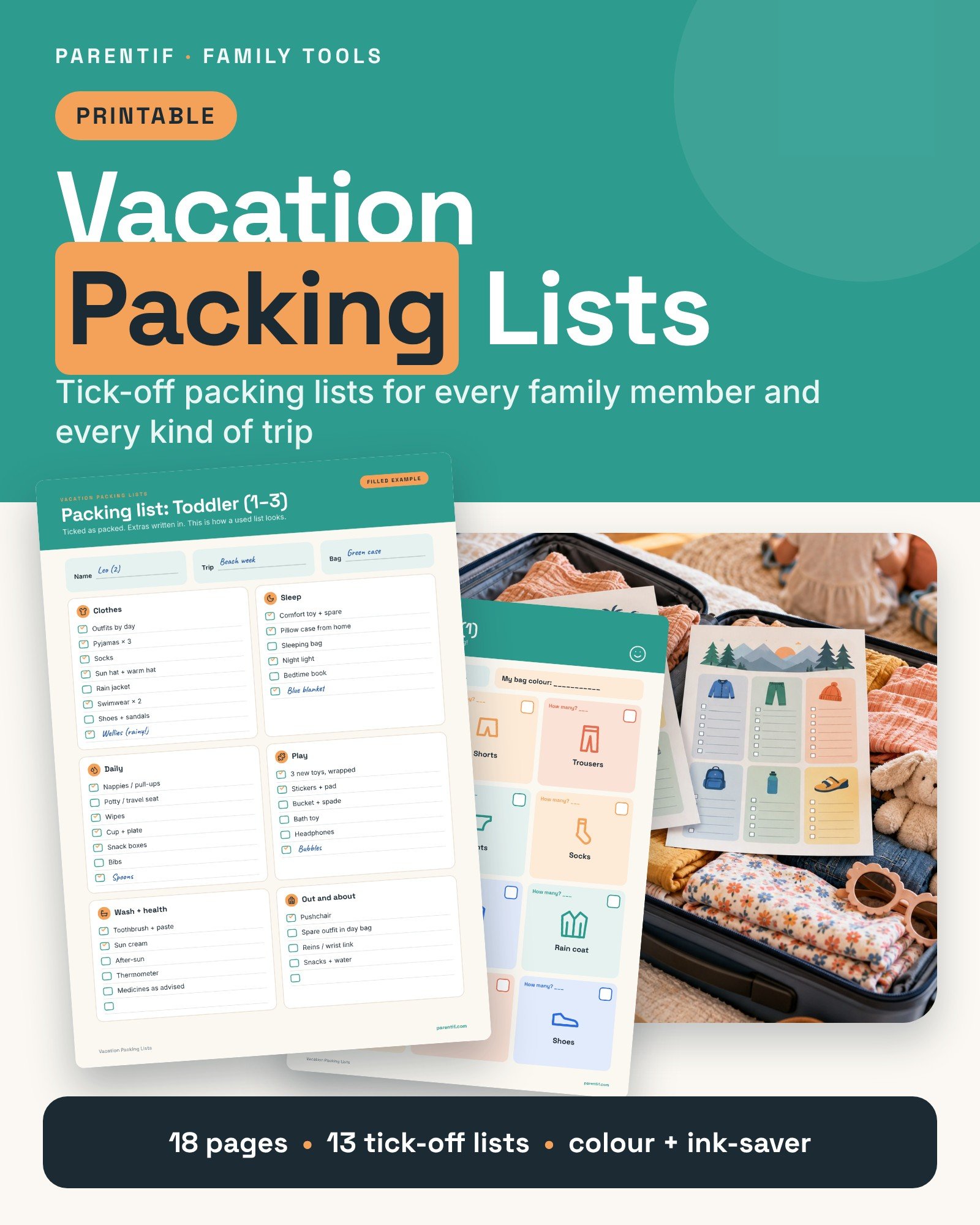 Vacation Packing Lists — image 2