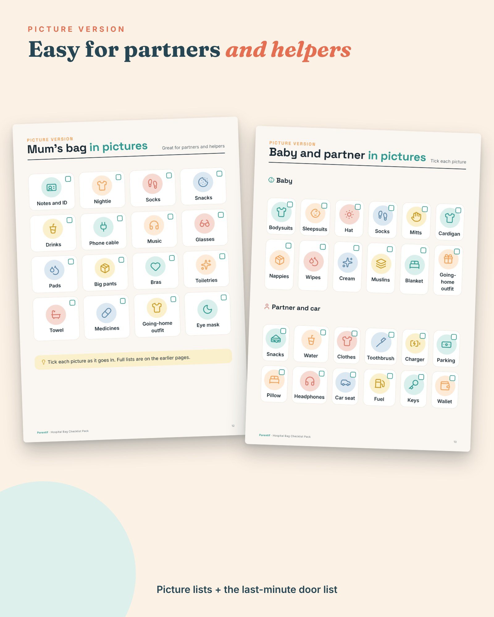 Hospital Bag Checklist Pack — image 5
