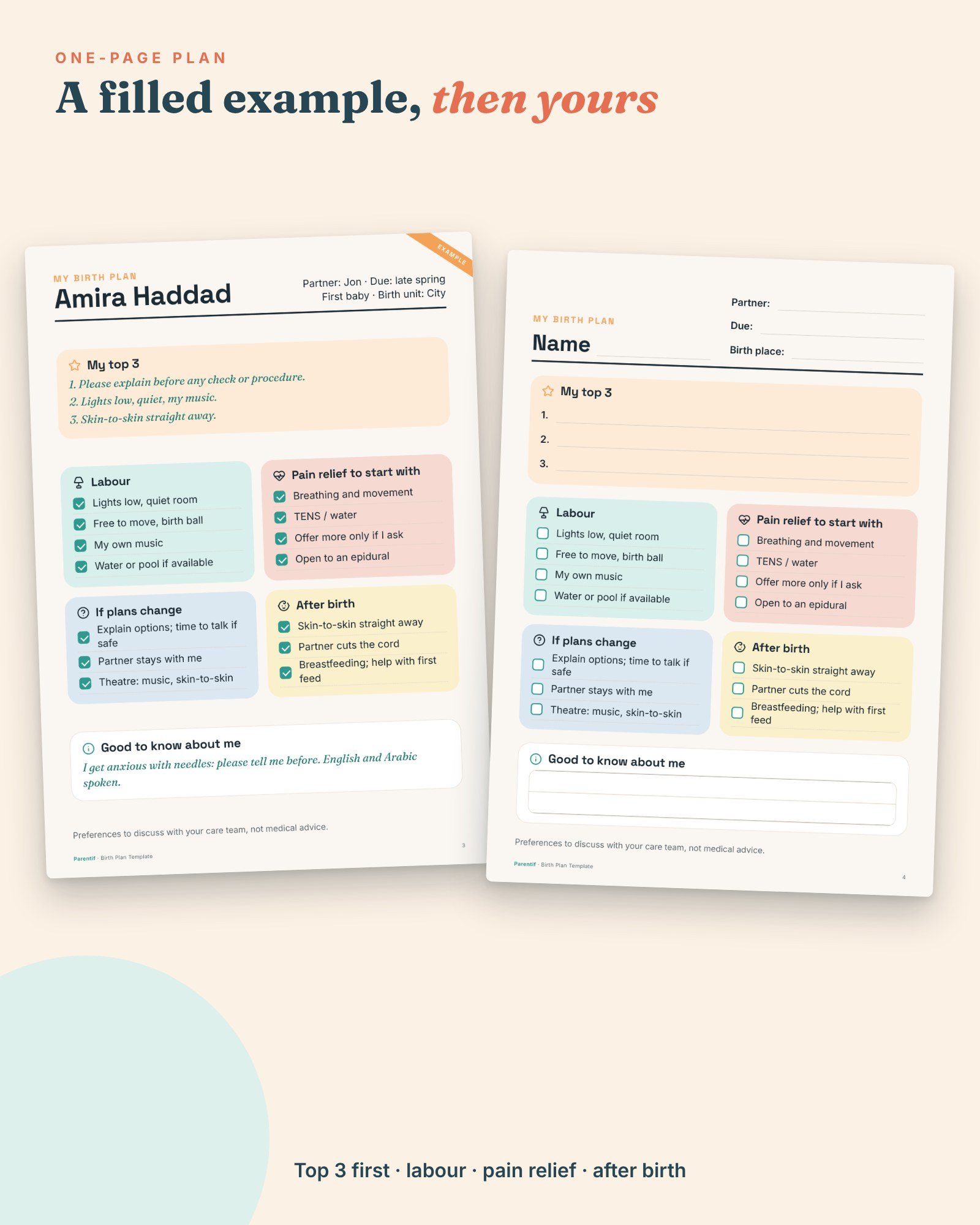 Birth Plan Template — image 3